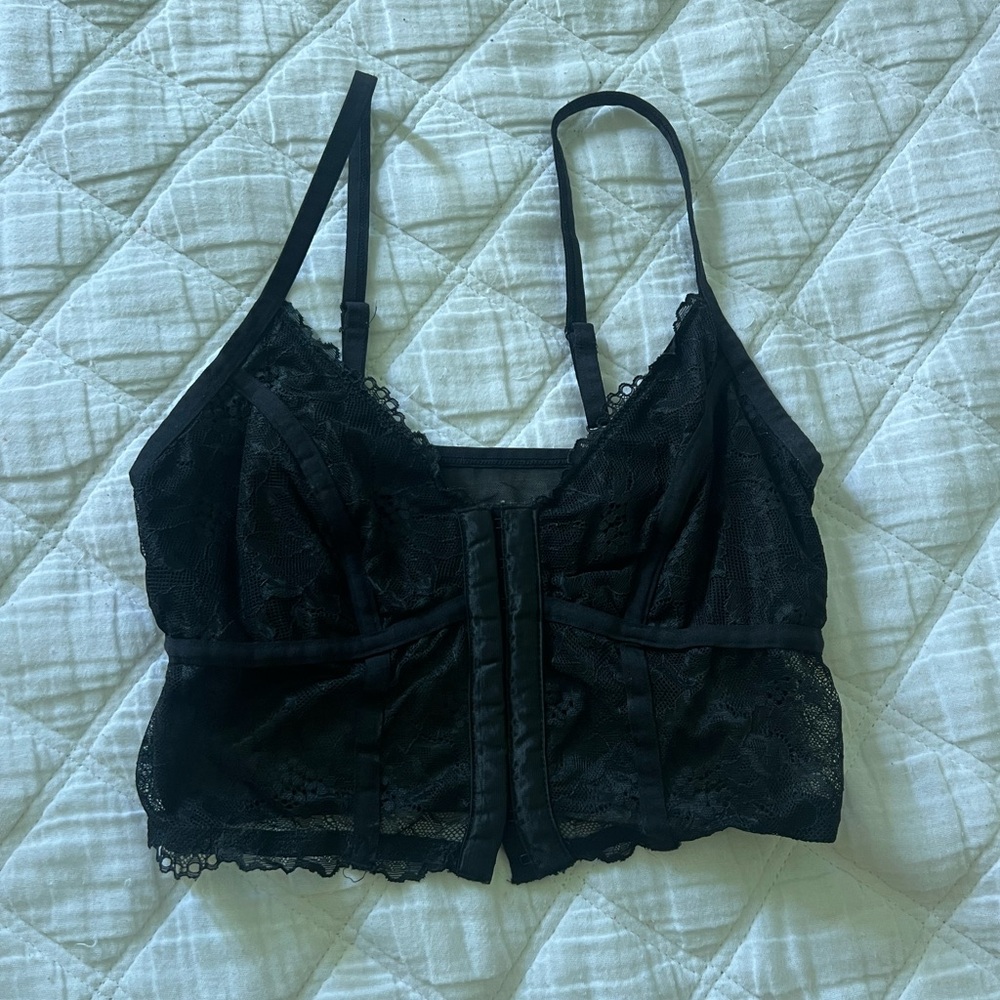 Colsie black corset top XS